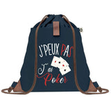 sac a dos bleu coton recycle avec pochette idee cadeau originale pour collegue ami prof ou membre de la famille cadeau mixte noel anniversaire secret santa ou depart au travail sac leger pratique et ecologique design breton moderne