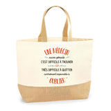 Sac Jute Une Médecin aussi géniale