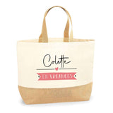 Sac Jute Fête des Mères Fêtes des Pères Mamie Papi Famille Idée Cadeau anniversaire Noël Travail Boulot Métier Départ Retraite Collègue Femme Homme