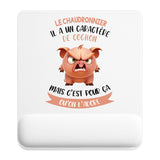 Tapis de souris ergonomique avec repose-poignet, accessoire bureau pour femme et homme, fête des pères, cadeau pas cher, idée cadeau fête des mères, secret santa, départ à la retraite, télétravail et gaming