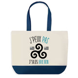 Sac de shopping bleu J'peux pas Breton
