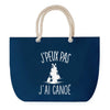 Sac de plage Bleu anse corde J'peux Pas Canoë