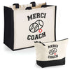 Cabas homme ou femme sac plage ou shopping tote bag pochette trousse Idée cadeau original pour anniversaire Noël travail départ retraite collègue famille fete des mères fetes des pères papa maman mamie papi