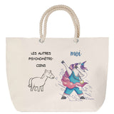 Sac Fête des Mères Mamie Famille Idée Cadeau anniversaire Noël Travail Boulot Métier Départ Retraite Collègue Femme cabas shopping plage