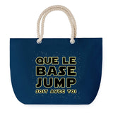 Sac de plage Bleu anse corde Force Base Jump soit avec toi