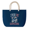 Sac de plage Bleu anse corde J'peux Pas Scrapbooking