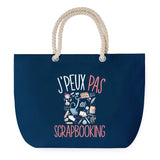 Sac de plage Bleu anse corde J'peux Pas Scrapbooking
