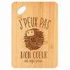 Planche bambou gravée personnalisée femme homme idée cadeau Fête des Mères Fête des Pères apéro papa maman prénom cuisine plateau fromage