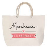 Sac Fête des Mères Mamie Famille Idée Cadeau anniversaire Noël Travail Boulot Métier Départ Retraite Collègue Femme cabas shopping plage