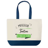 Sac de shopping bleu Meilleur Tonton de tous les temps