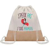Sac Fête des Mères Mamie Maman Cadeau anniversaire Noël Travail Métier Départ Retraite Collègue Femme cabas shopping plage