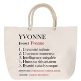 Sac Fête des Mères Mamie Famille Idée Cadeau anniversaire Noël Travail Boulot Métier Départ Retraite Collègue Femme cabas shopping plage