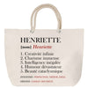 Sac Fête des Mères Mamie Famille Idée Cadeau anniversaire Noël Travail Boulot Métier Départ Retraite Collègue Femme cabas shopping plage