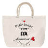Sac Fête des Mères Mamie Famille Idée Cadeau anniversaire Noël Travail Boulot Métier Départ Retraite Collègue Femme cabas shopping plage