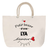 Sac Fête des Mères Mamie Famille Idée Cadeau anniversaire Noël Travail Boulot Métier Départ Retraite Collègue Femme cabas shopping plage