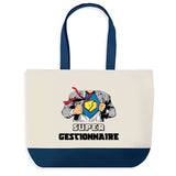 Sac de shopping bleu Super Gestionnaire