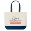 Sac de shopping bleu Elise en Vacances