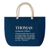 Sac de plage Bleu anse corde Thomas Définition Homme
