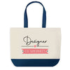 Sac de shopping bleu Designer en Vacances