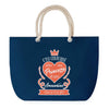 Sac de plage Bleu anse corde Amandine Princesse