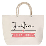 Sac Fête des Mères Mamie Famille Idée Cadeau anniversaire Noël Travail Boulot Métier Départ Retraite Collègue Femme cabas shopping plage