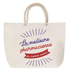 Sac Fête des Mères Mamie Famille Idée Cadeau anniversaire Noël Travail Boulot Métier Départ Retraite Collègue Femme cabas shopping plage