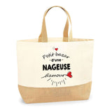 Sac Jute Fête des Mères Fêtes des Pères Mamie Papi Famille Idée Cadeau anniversaire Noël Travail Boulot Métier Départ Retraite Collègue Femme Homme