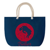 Sac de plage Bleu anse corde Belier Signe Zodiaque