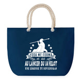 Sac de plage Bleu anse corde Lancer du Javelot Légende Humour Geek