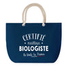 Sac de plage Bleu anse corde Certifié meilleur Biologiste