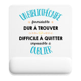 Tapis de souris ergonomique avec repose-poignet, accessoire bureau pour femme et homme, fête des pères, cadeau pas cher, idée cadeau fête des mères, secret santa, départ à la retraite, télétravail et gaming
