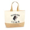 Sac Jute Fête des Mères Fêtes des Pères Mamie Papi Famille Idée Cadeau anniversaire Noël Travail Boulot Métier Départ Retraite Collègue Femme Homme