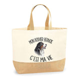 Sac Jute Fête des Mères Fêtes des Pères Mamie Papi Famille Idée Cadeau anniversaire Noël Travail Boulot Métier Départ Retraite Collègue Femme Homme