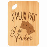 Planche bambou gravée personnalisée femme homme idée cadeau Fête des Mères Fête des Pères apéro papa maman prénom cuisine plateau fromage