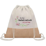 Sac Fête des Mères Mamie Maman Cadeau anniversaire Noël Travail Métier Départ Retraite Collègue Femme cabas shopping plage