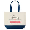 Sac de shopping bleu Fanny en Vacances