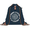 sac a dos homme bleu coton recycle avec pochette idee cadeau utile pour collegue papa ou ami cadeau homme noel anniversaire secret santa ou depart a la retraite sac durable pratique et robuste design sobre et elegant