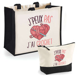 Cabas homme ou femme sac plage ou shopping tote bag pochette trousse Idée cadeau original pour anniversaire Noël travail départ retraite collègue famille fete des mères fetes des pères papa maman mamie papi