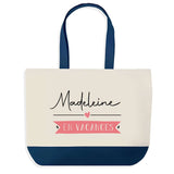 Sac de shopping bleu Madeleine en Vacances