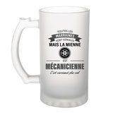 Chope de bière personnalisé, idée cadeau pour maman, femme ou collègue. Parfait pour Noël, anniversaire, fête des mères ou Secret Santa.