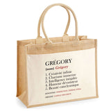 Sac Fête des Pères Papa Papi Frère Homme Famille Idée Cadeau anniversaire Noël Travail Boulot Métier Départ Retraite Collègue cabas 