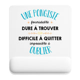 Tapis de souris ergonomique avec repose-poignet, accessoire bureau pour femme et homme, fête des pères, cadeau pas cher, idée cadeau fête des mères, secret santa, départ à la retraite, télétravail et gaming