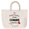 Sac Fête des Mères Mamie Famille Idée Cadeau anniversaire Noël Travail Boulot Métier Départ Retraite Collègue Femme cabas shopping plage