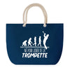 Sac de plage Bleu anse corde Né pour Trompette