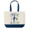 Sac de shopping bleu J'peux pas Laser-game