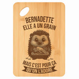 Planche bambou gravée personnalisée femme idée cadeau Fête des Mères apéro 30×20 prénom cuisine plateau fromage anniversaire noel maman mamie