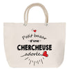 Sac Fête des Mères Mamie Famille Idée Cadeau anniversaire Noël Travail Boulot Métier Départ Retraite Collègue Femme cabas shopping plage