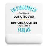 Tapis de souris ergonomique avec repose-poignet, accessoire bureau pour femme et homme, fête des pères, cadeau pas cher, idée cadeau fête des mères, secret santa, départ à la retraite, télétravail et gaming