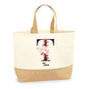 Sac Jute Fête des Mères Fêtes des Pères Mamie Papi Famille Idée Cadeau anniversaire Noël Travail Boulot Métier Départ Retraite Collègue Femme Homme