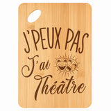 Planche bambou gravée personnalisée femme homme idée cadeau Fête des Mères Fête des Pères apéro papa maman prénom cuisine plateau fromage